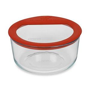 Pyrex® No Leak™ 4-Cup Storage Glass Container
