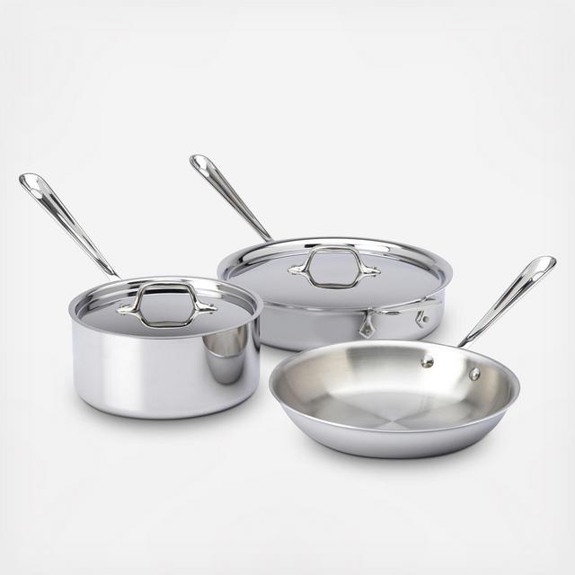 All-Clad, d3 Tri-Ply 5-Piece Cookware Set