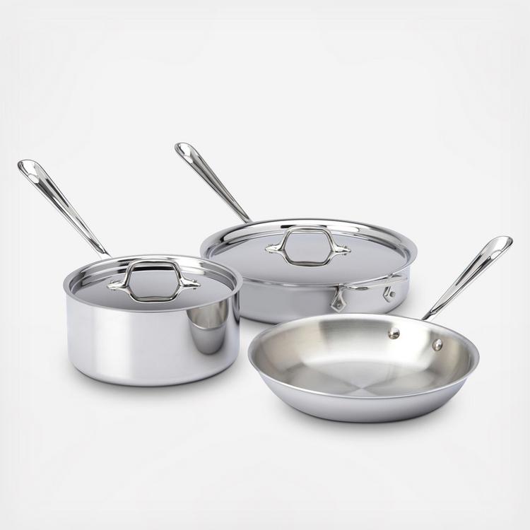 All-Clad, d3 Tri-Ply 5-Piece Cookware Set - Zola