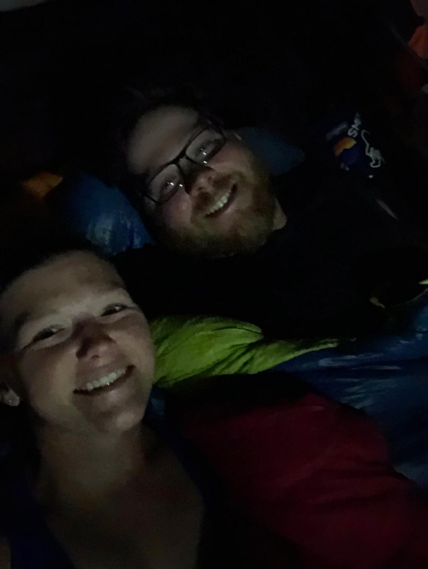We got engaged! In a tent!