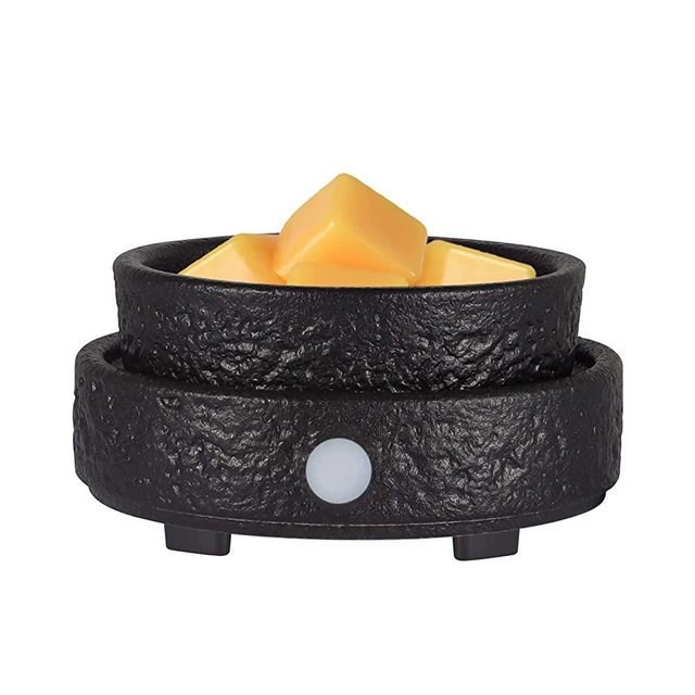 nawaza Ceramic Wax Melt Warmer Fragrance, 3 in1 Electric Candle Wax Warmer，Scented Wax Melt Wax Cubes Melter Fragrance Warmer for Home,Office,Gift(Black)…