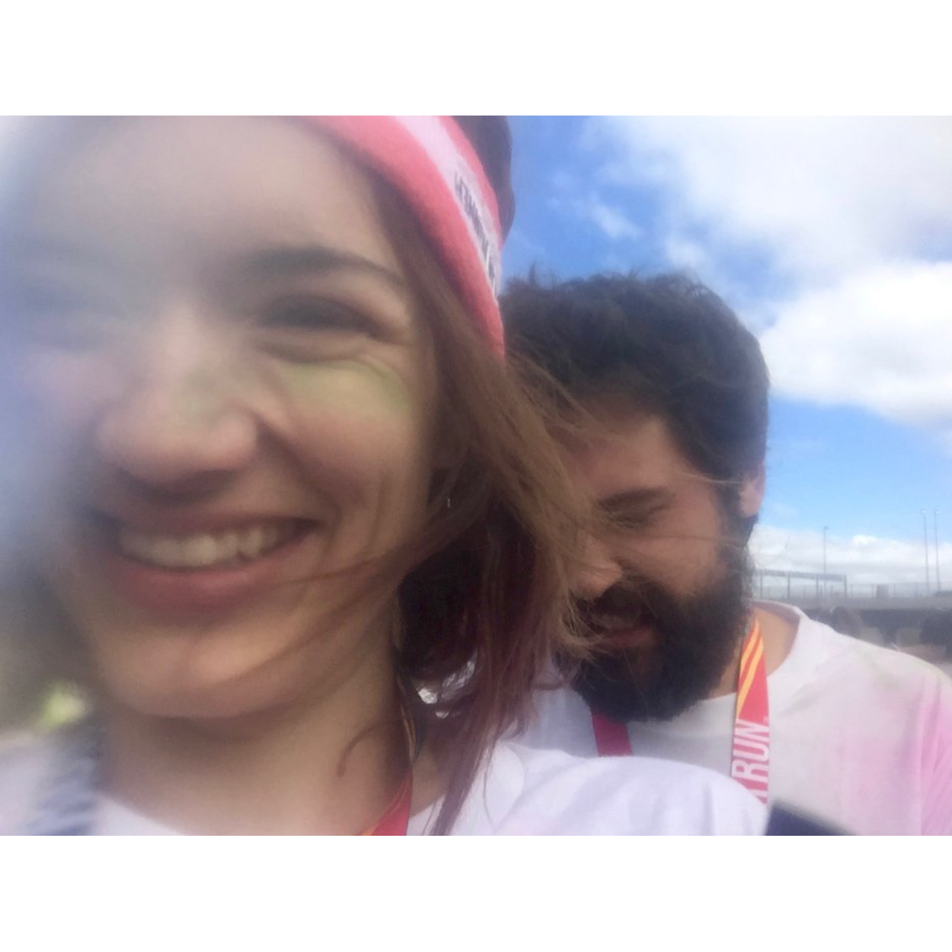 2017 at Baltimore's "Color Run", some kind of 5k that we got pressured into doing, thanks to Mindy & Jesse. Arienne loves colors if not running.