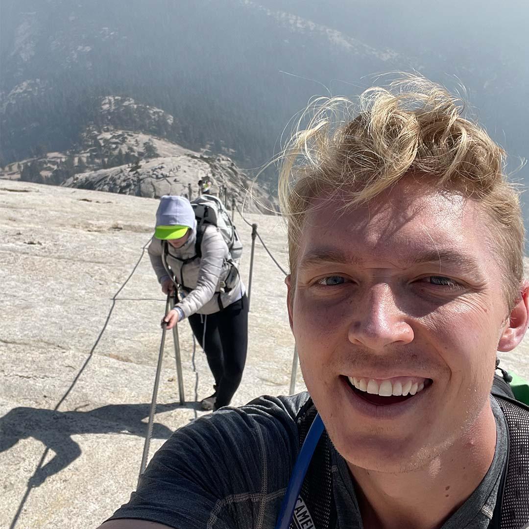 Yosemite- Half Dome. Erin's not doing this part of the hike again.