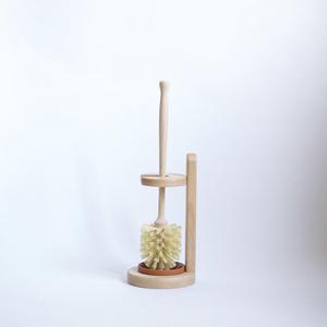 Wood Toilet Brush and Stand