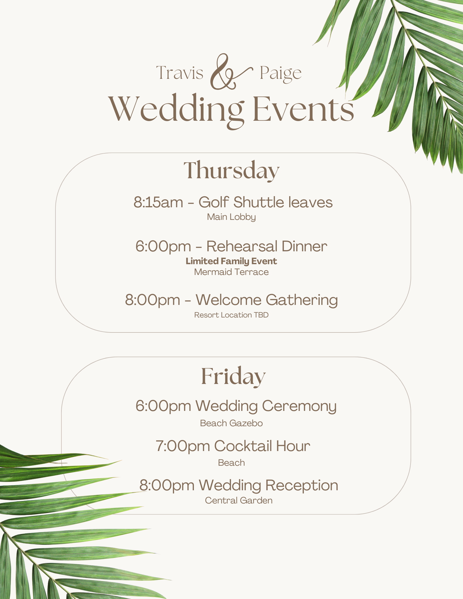 The Wedding Website of Paige Fitterer and Travis Renshaw