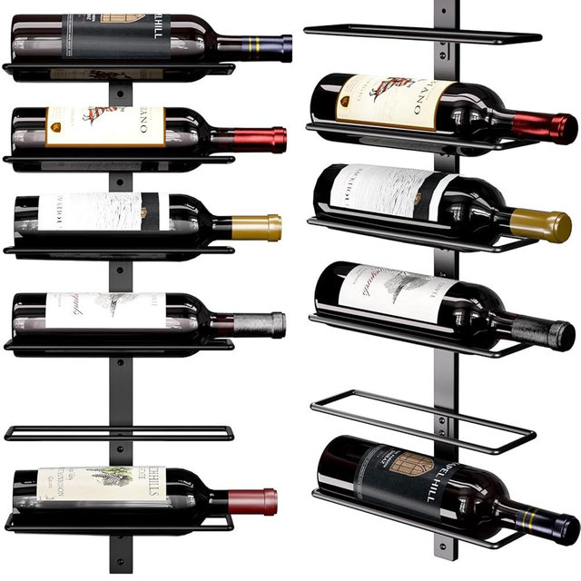 B4Life 12 Bottle Wine Rack Wall Mounted - Wall Wine Rack, Metal Wall Mount Wine Rack for Wine Bottles Liquor Champagne, Heavy Duty Wine Storage Display Holder Rack for Home Bar Wine Cellar