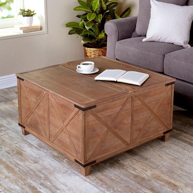 Barn Door Coffee Tables with Storage