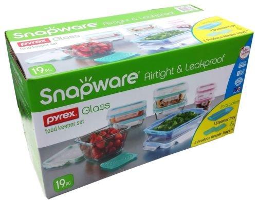 Snapware Airtight & Leakproof Pyrex Glass Food Keeper Set (19-Piece Set)
