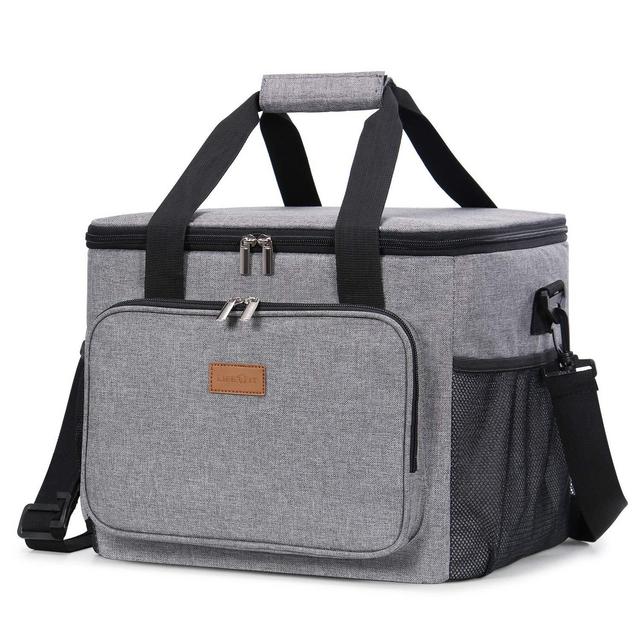 Lifewit Collapsible Cooler Bag Insulated 24L ( 40-Can ), Grey