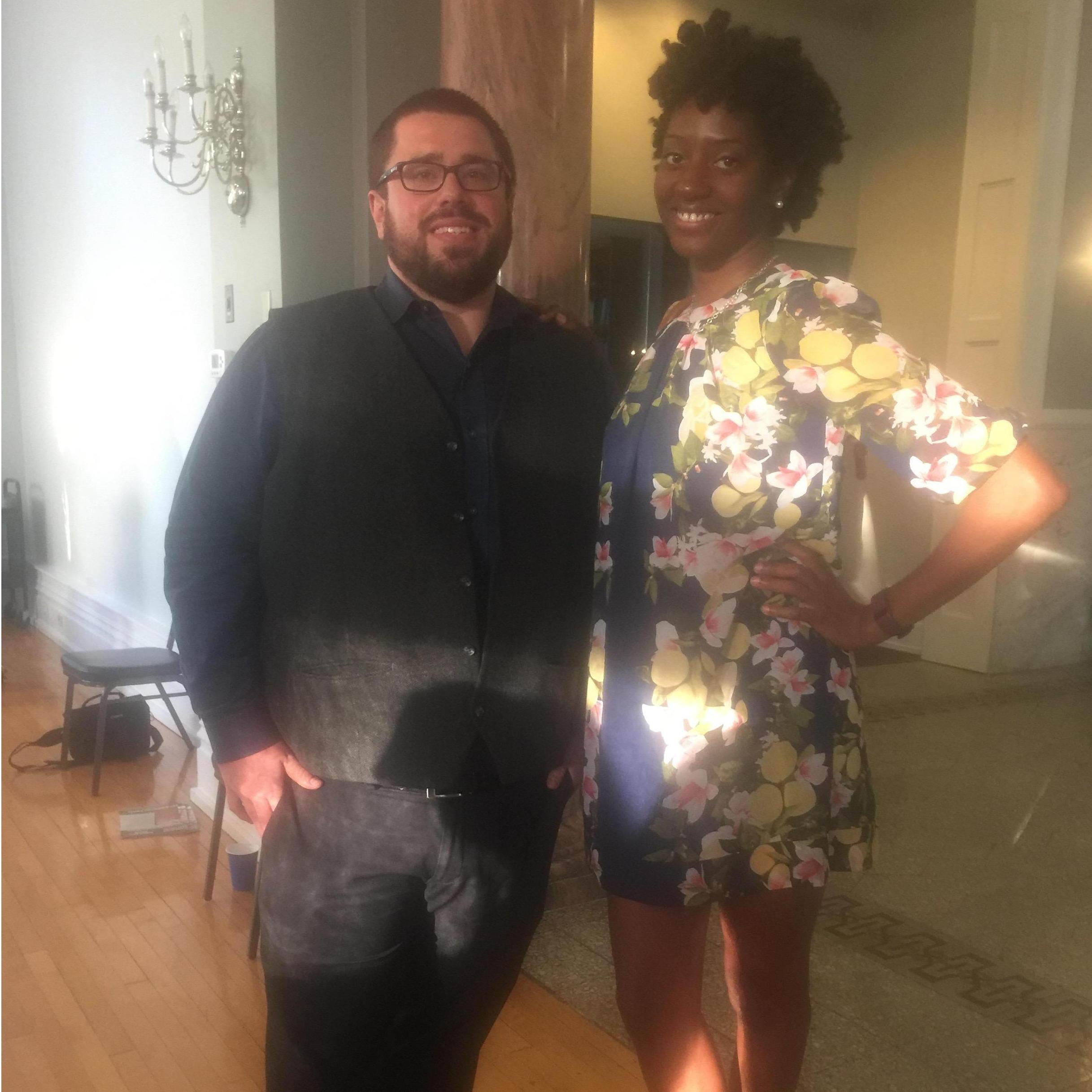 John just completed his Writer's Academy program and received recognition for the work he did the previous year.