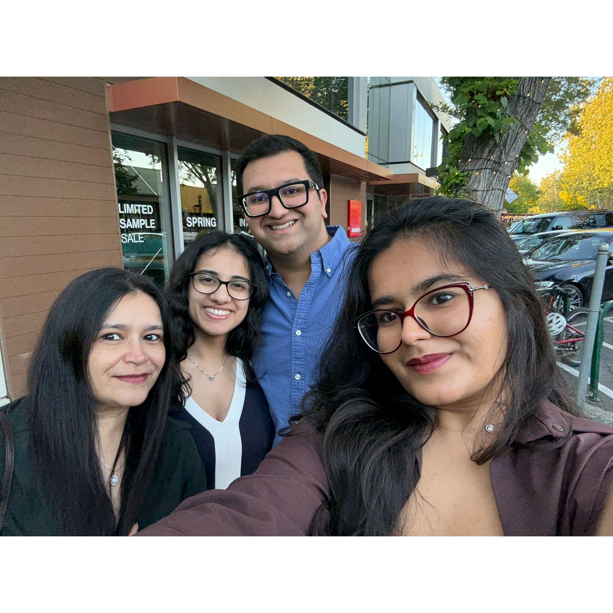 Jehan's 26th birthday dinner with the fam