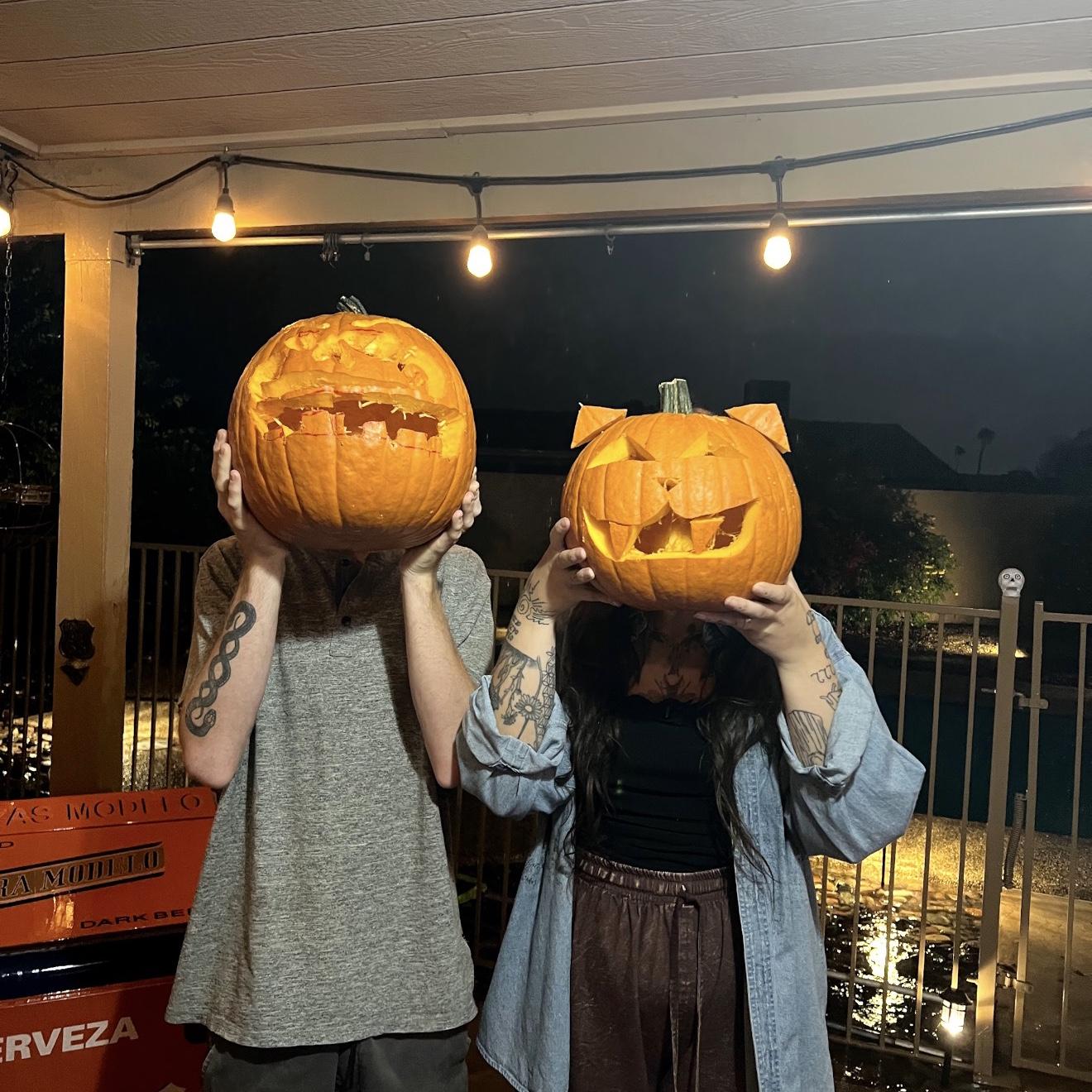 Pumpkin carving at Kari’s