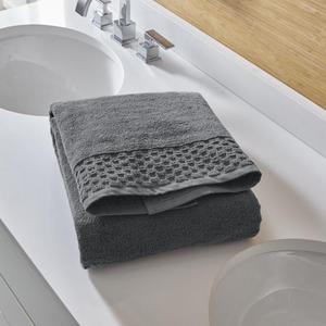 Zero Twist Quick Dry Dark Grey Bath Towel