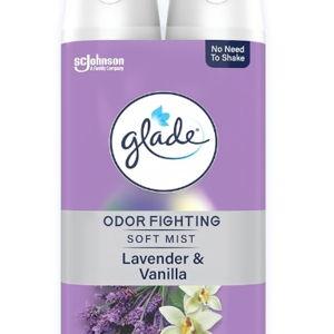 Glade Air Freshener Room Spray, Lavender & Vanilla Scent, Odor Fighting to Deliver Long Lasting Freshness, 8 Oz, 2 Count