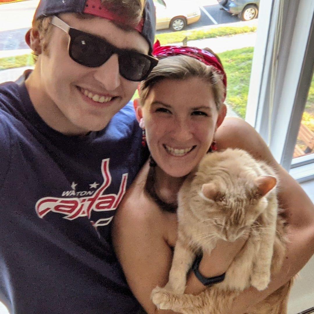 Our first 4th of July together. We both love fireworks!