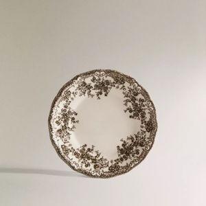 FLORAL EARTHENWARE SIDE PLATE