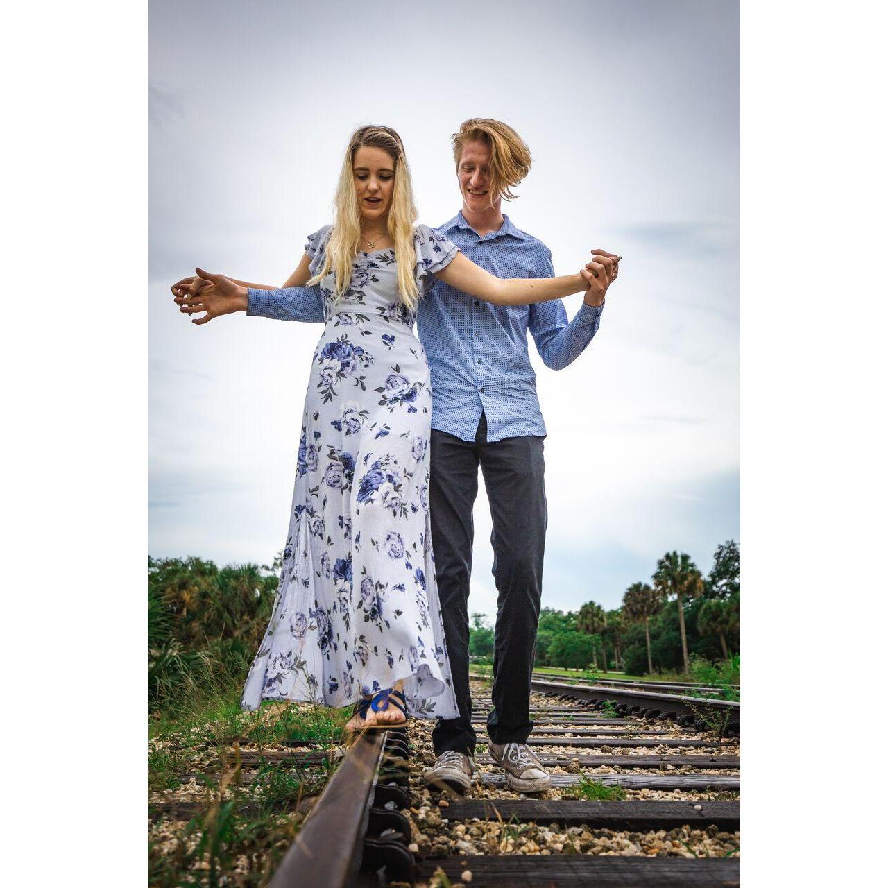 Just messing around during engagement photos