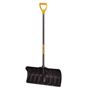 True Temper 24-in Poly Snow Shovel with 36-in Steel Handle