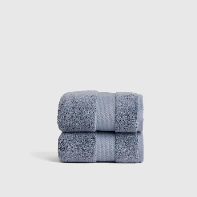 Turkish Ultra Luxe Plush Hand Towel (Set of 2) in Mineral