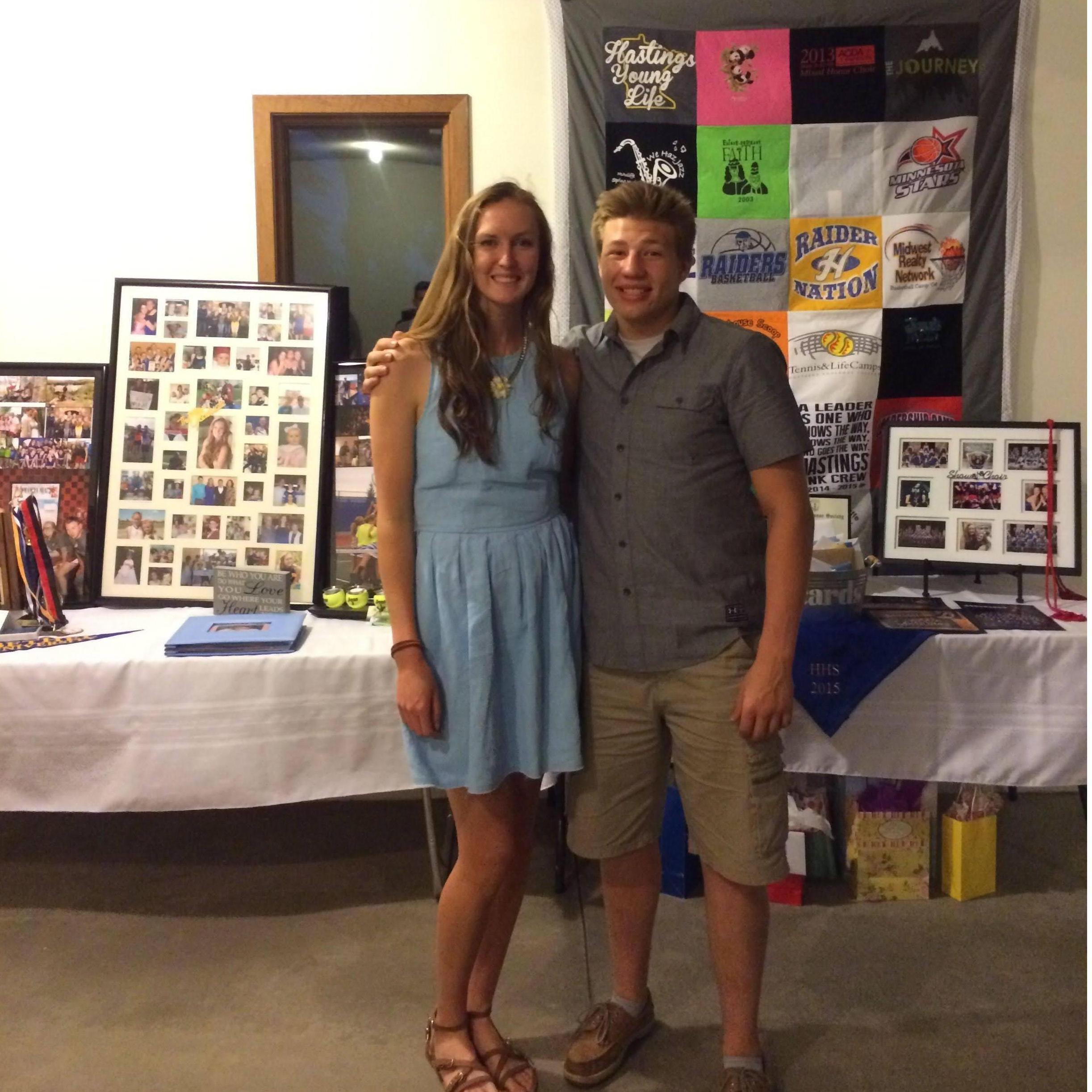 At Jill's grad party in Hastings, MN.
Summer 2015