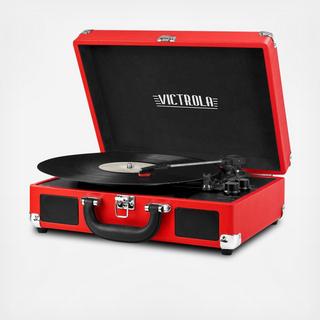 3-Speed Vintage Bluetooth Suitcase Turntable