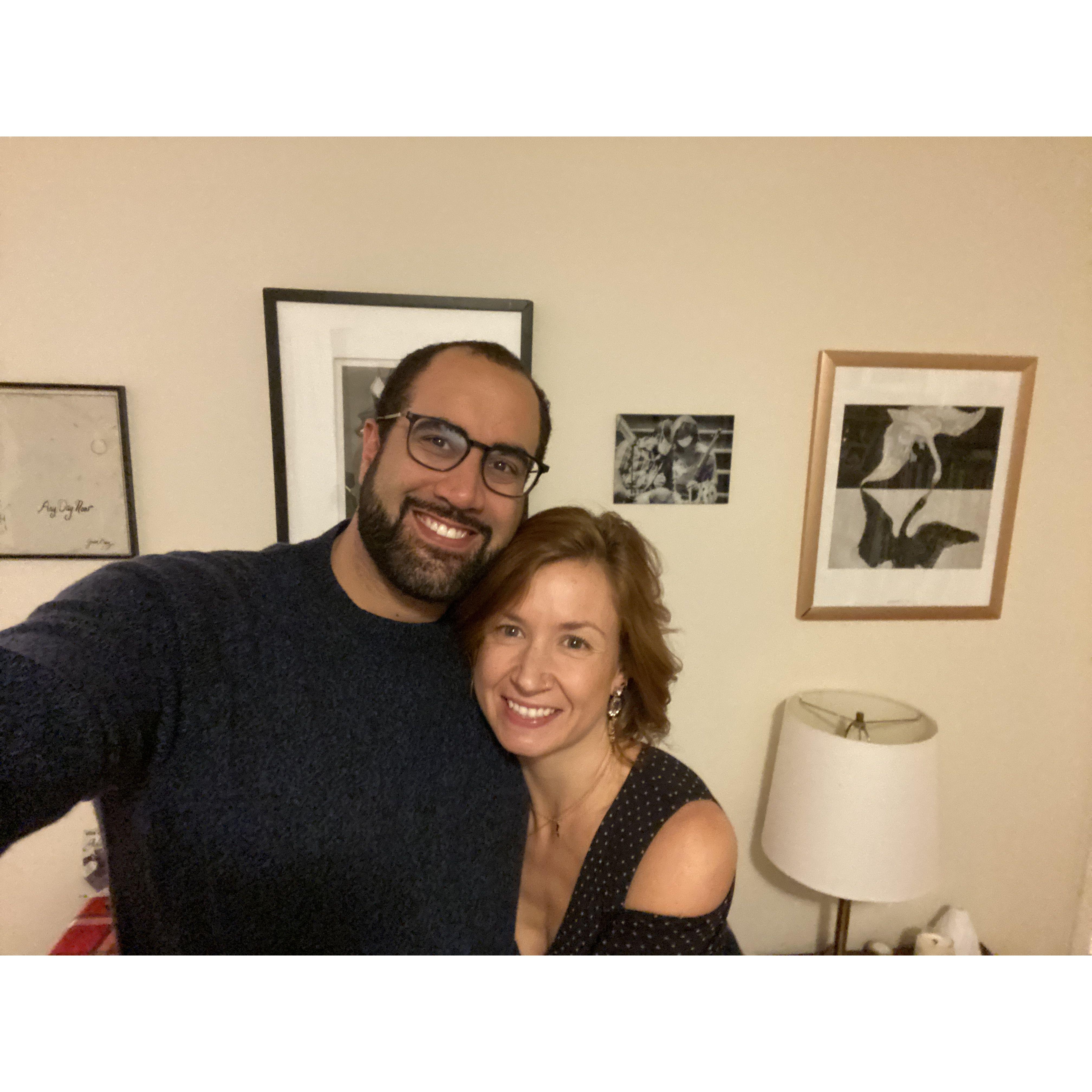 On our one year anniversary. Or, five year anniversary in Covid time.