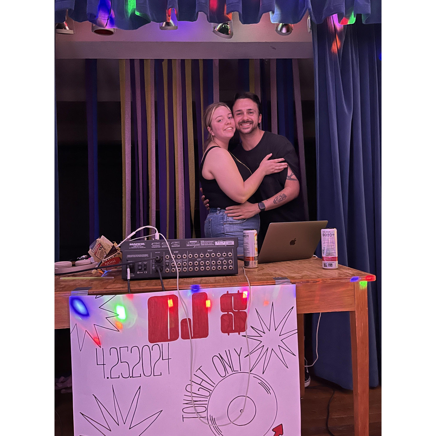 Always doing some side quest. We DJ'd a party