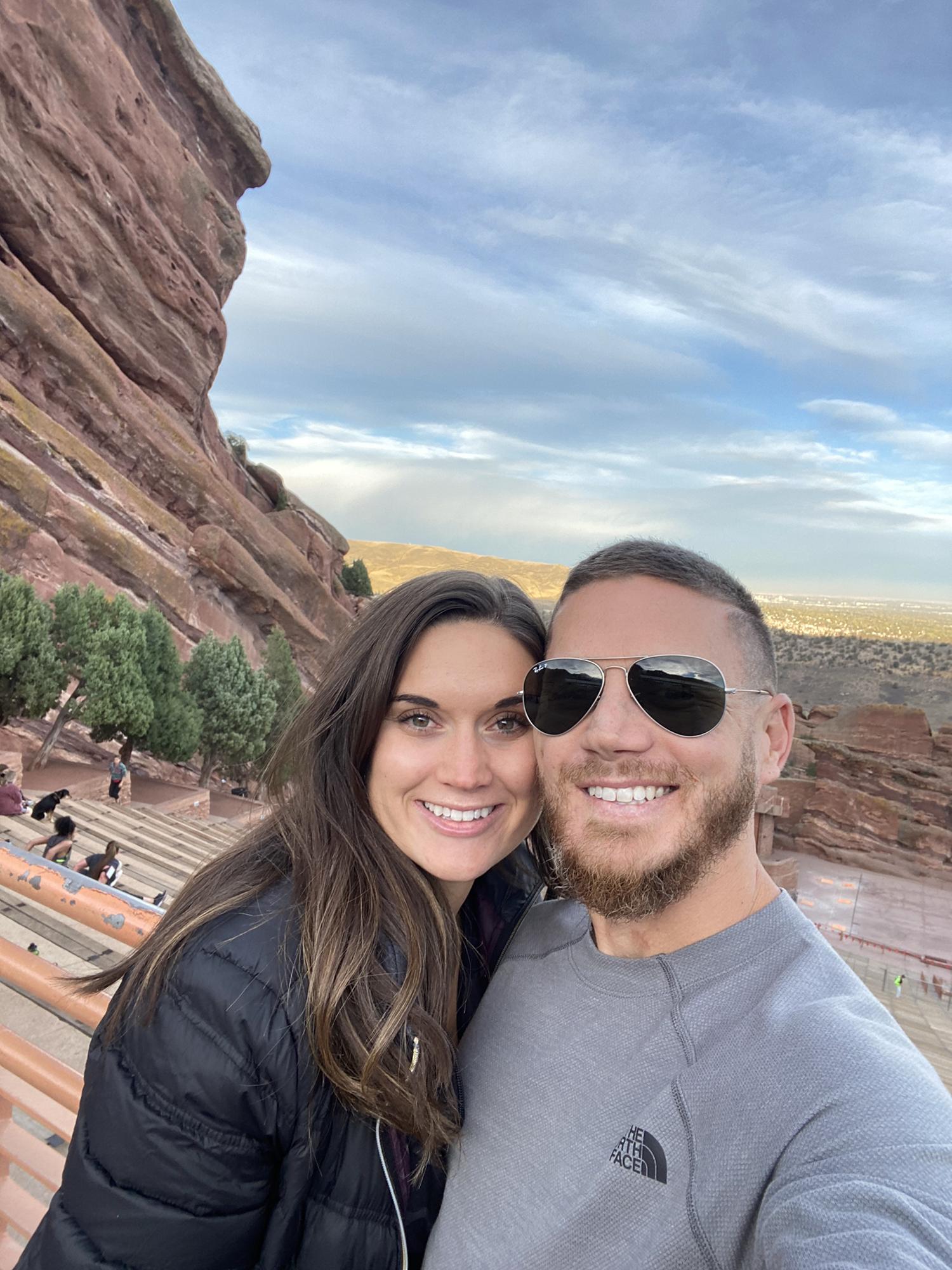 We made it to Red Rocks...B surprised with a trip to Colorado!