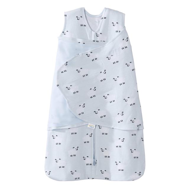 Sleepsack Swaddle Wearable Blanket, Aqua Sheep, Newborn