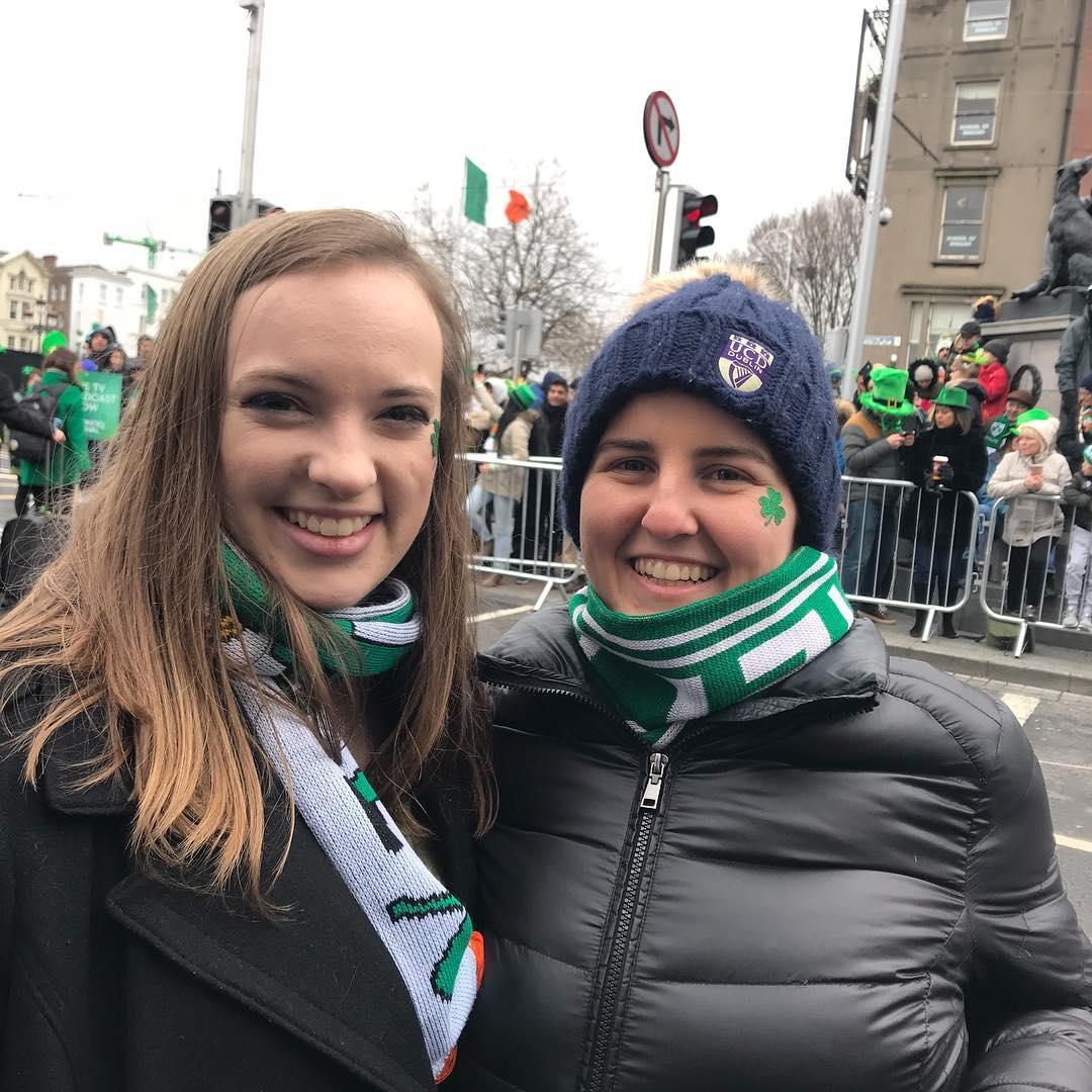 Maddie visiting Caroline when she studied abroad in Ireland in 2018