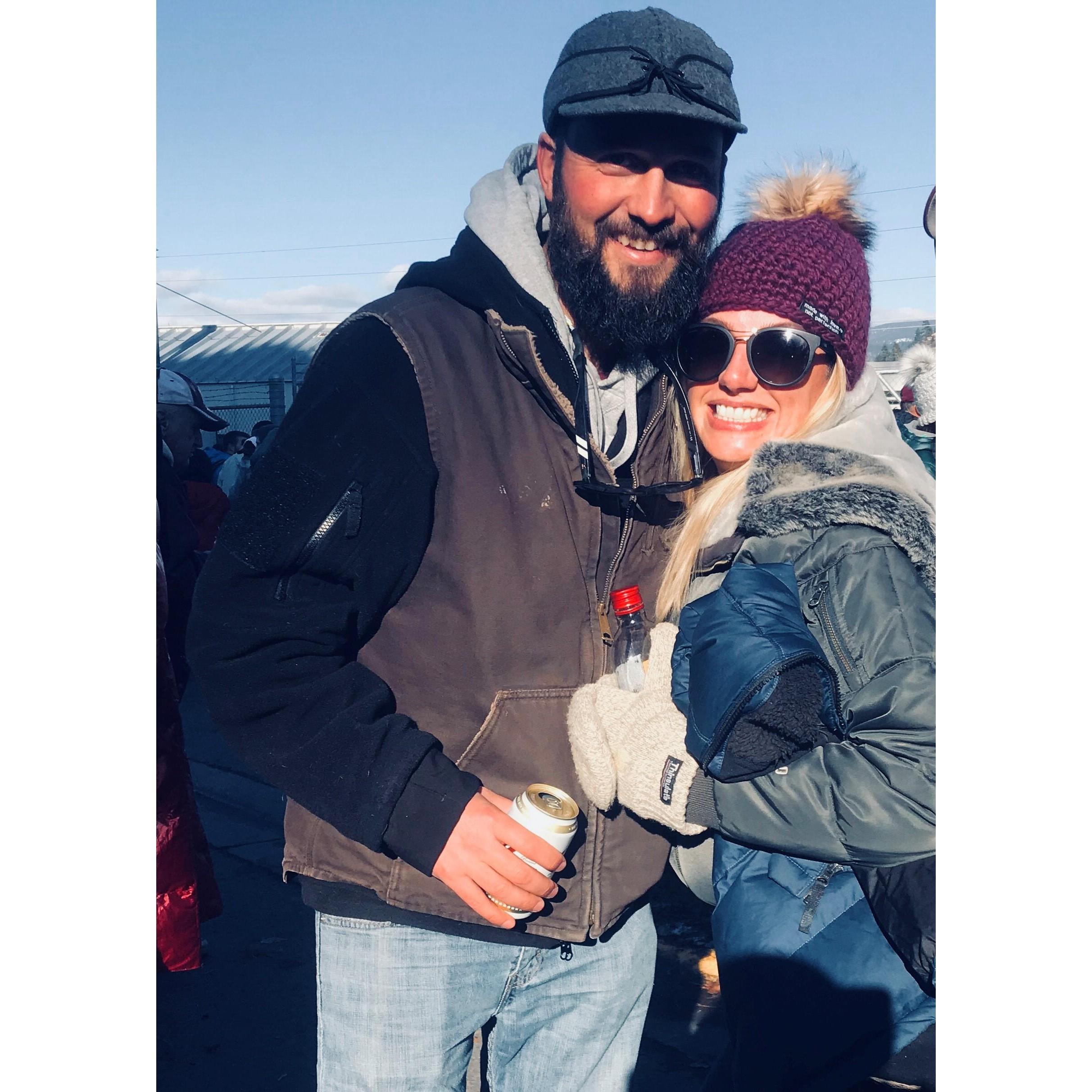 Only this man could get me to a Griz game. Turns out, I'd hang with him anywhere!