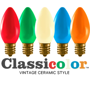 Tru-Tone Glass C9 Bulb 25 Pack - Classic Mix