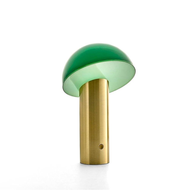 Owlpack Ovalo Cordless Rechargeable LED Table Lamp with Adjustable Dimmer - Gold