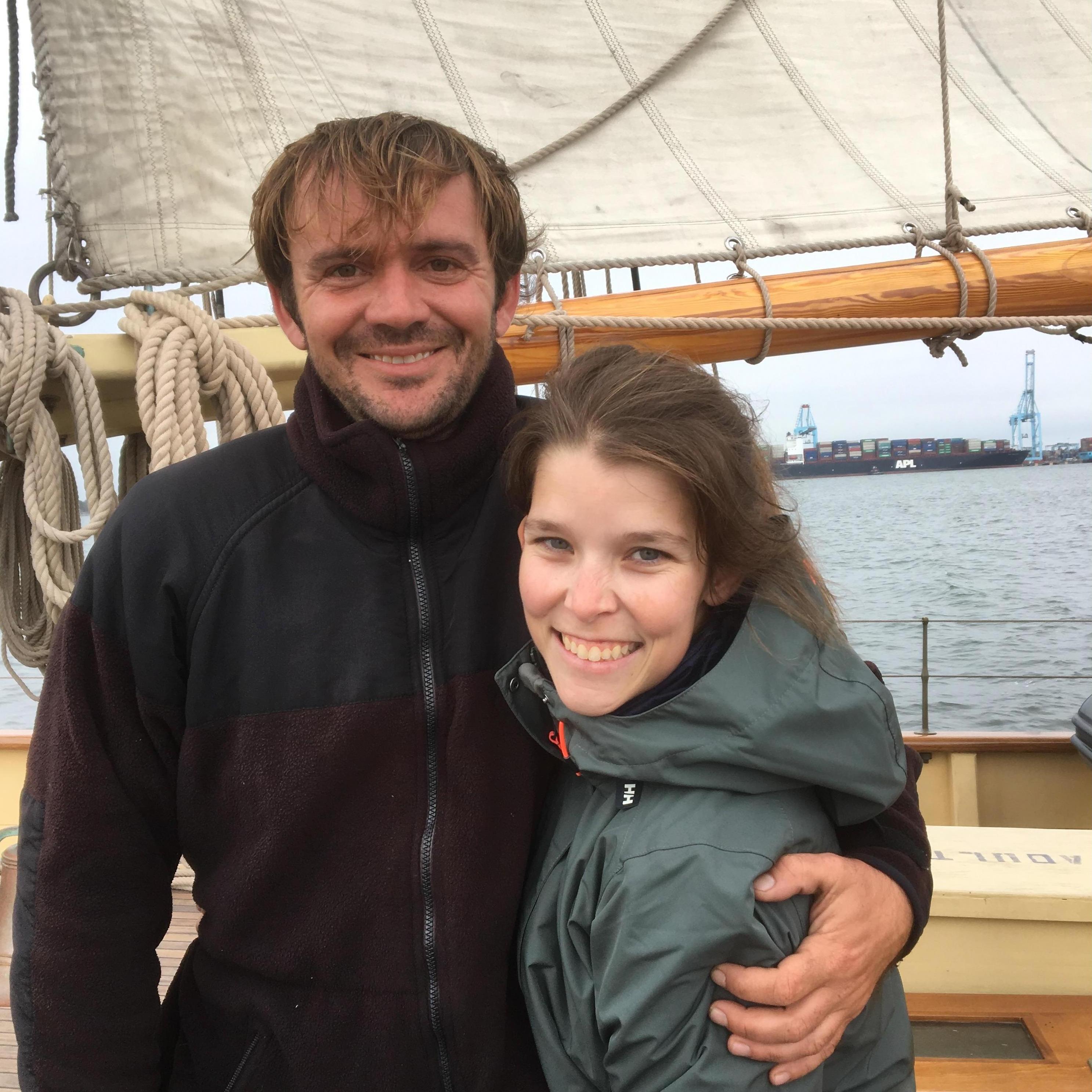 Out sailing and freezing on the Schooner Virginia in November 2017.