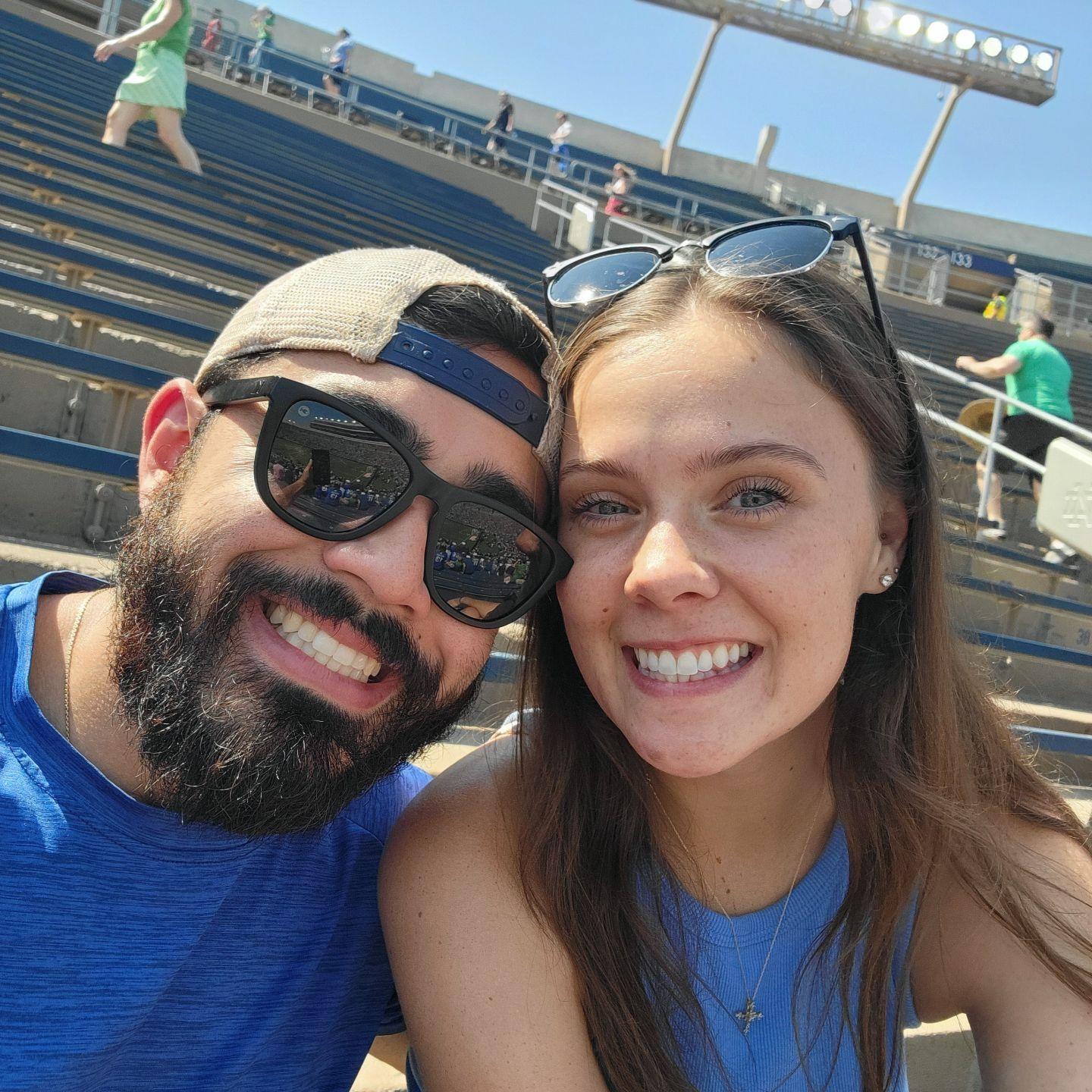 Soccer game at Notre Dame