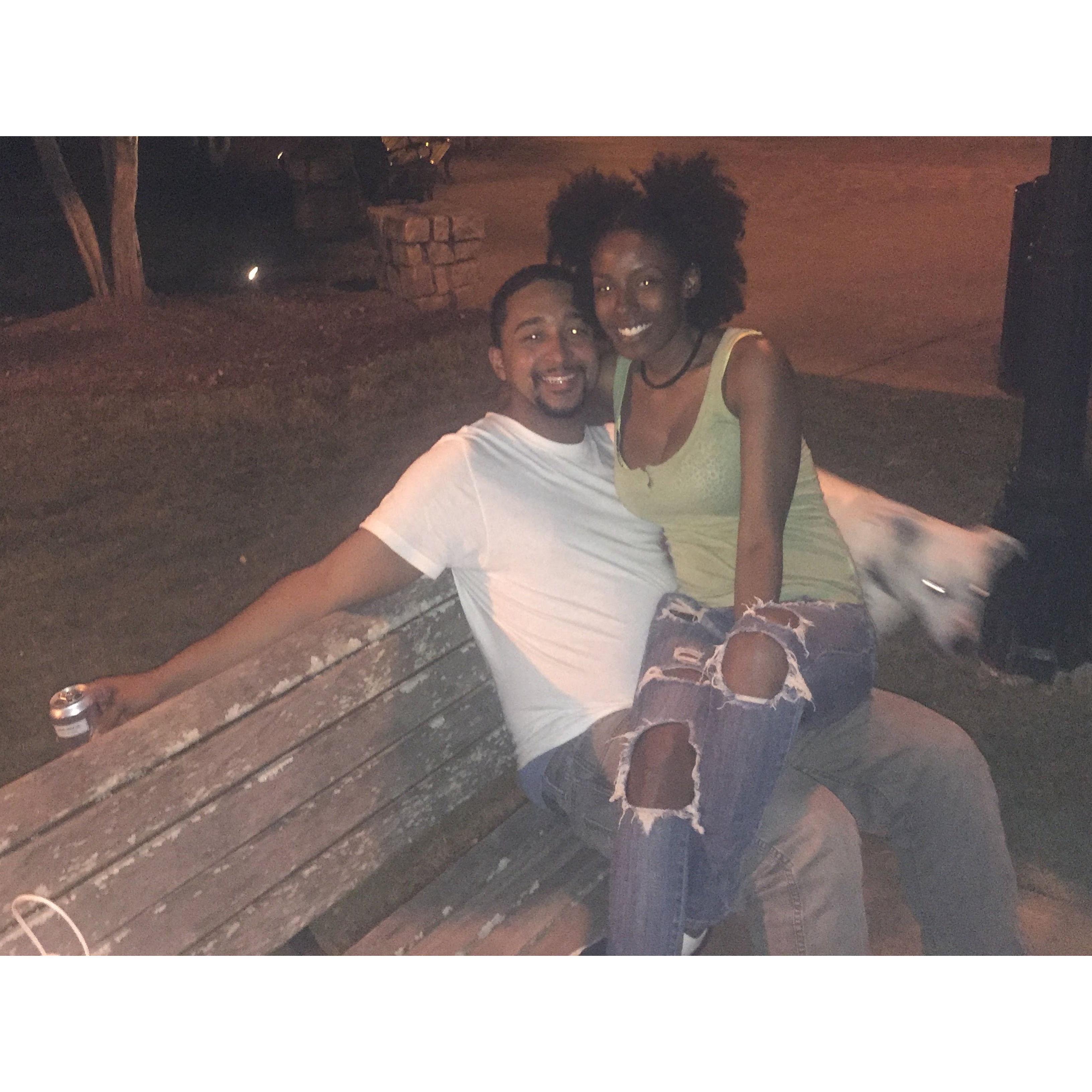 Our very first photo together!