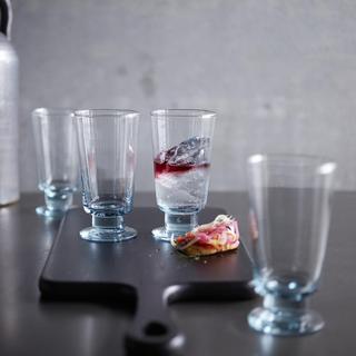 Luna Recycled Handblown Goblet, Set of 4