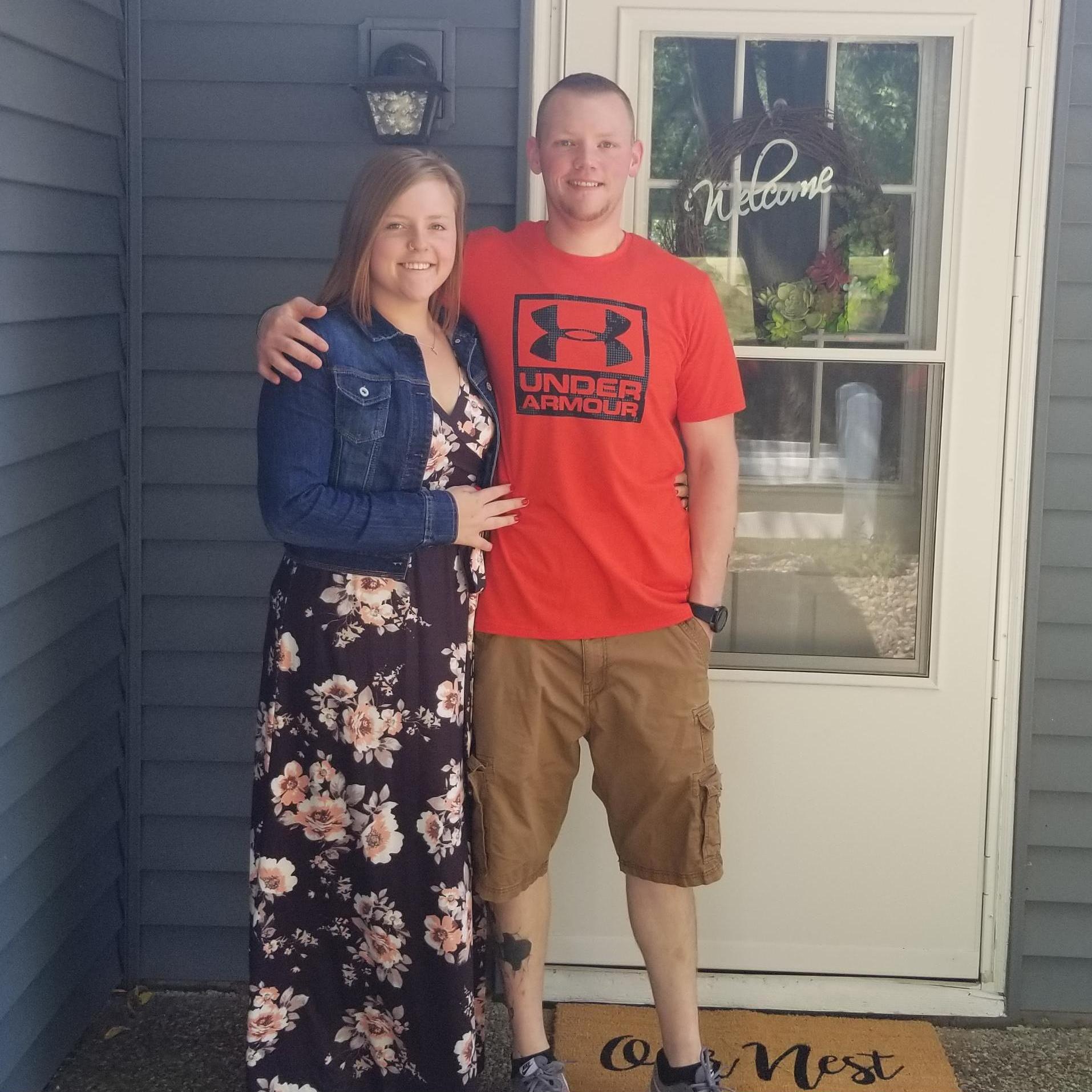 The day we closed on our first home together.