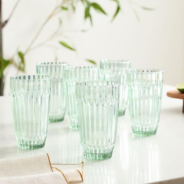 Archie Drinkware Set of 6 Iced Beverage Sage