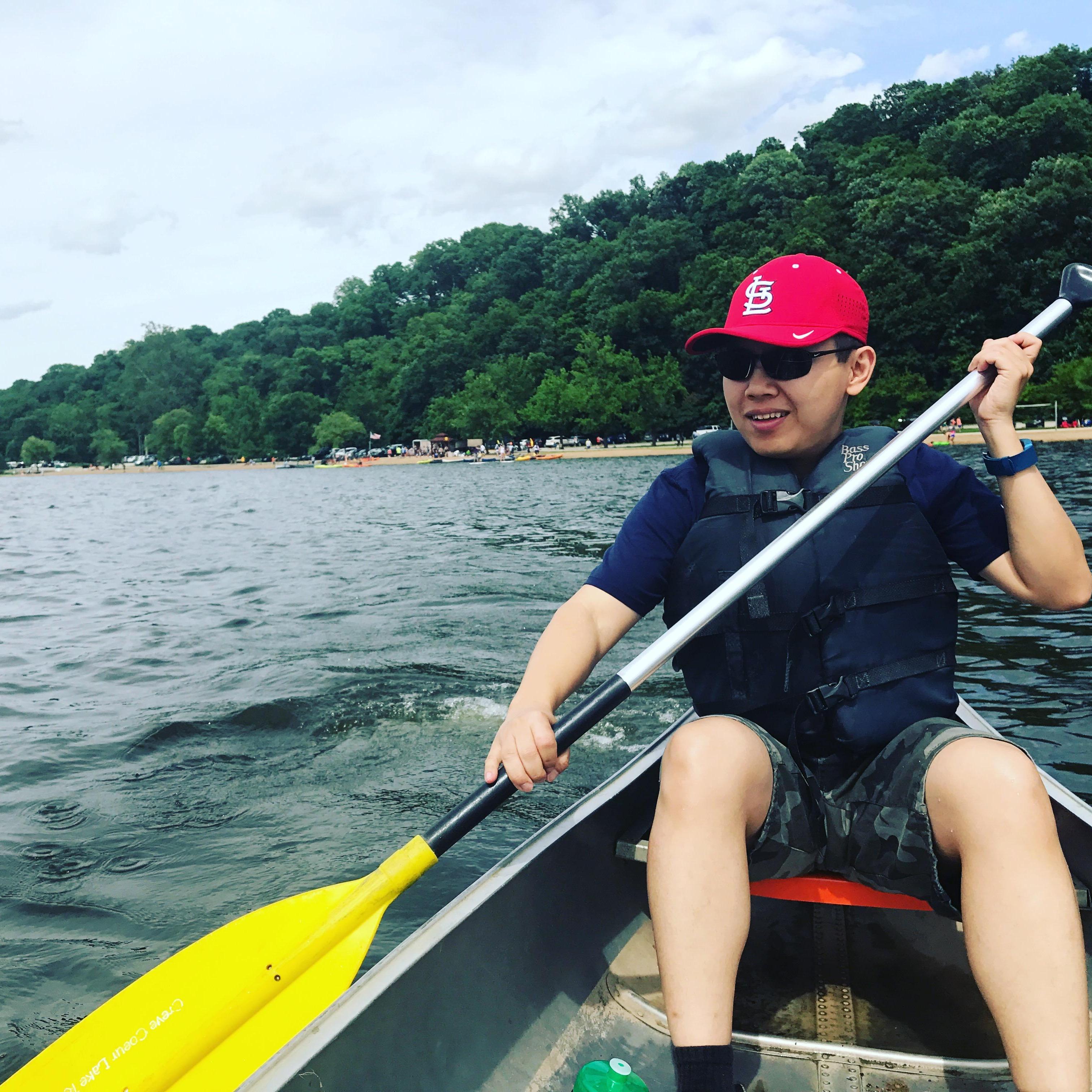 Kayaking on Creve Coeur Lake