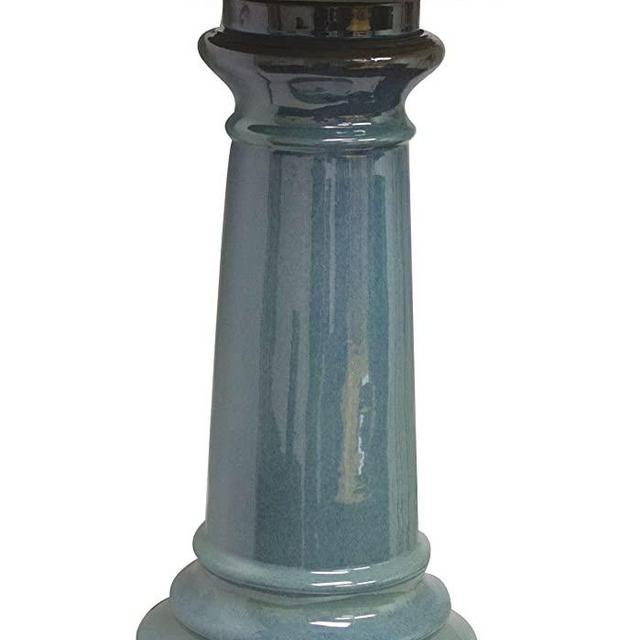 World Source East GP0110ES Harbor Gardens Bird Bath, 24 Inch, Light Blue