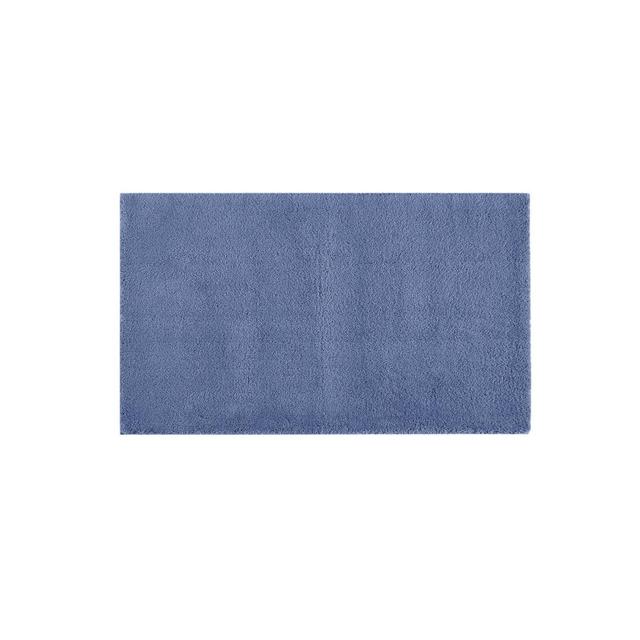 24"x40" Marshmallow Bath Rug Navy