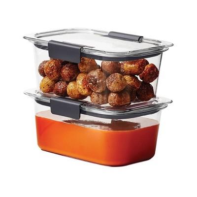 Rubbermaid 4.7 cup 2pk Brillance Food Storage Container