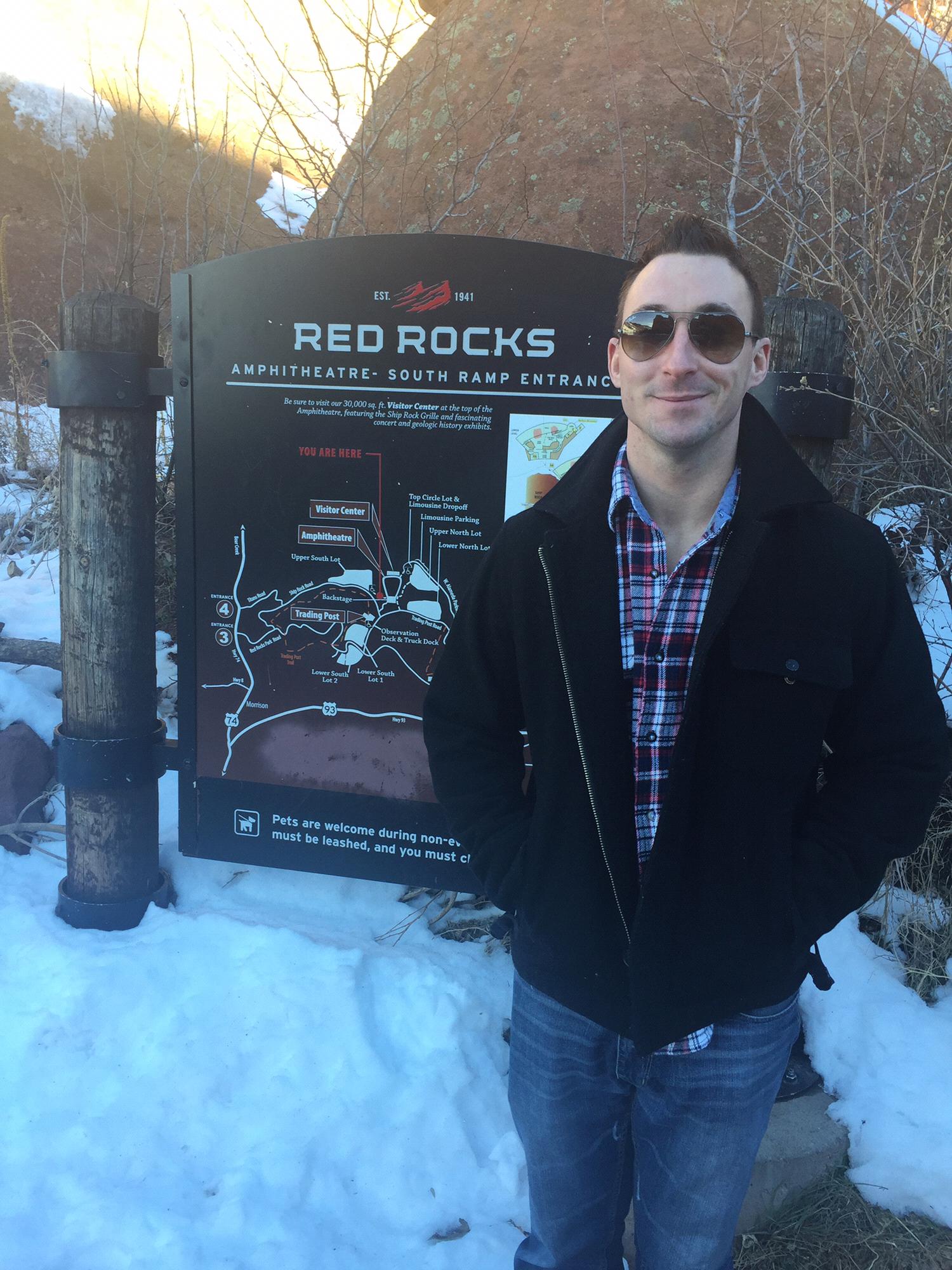 Sean's first trip to Red Rocks!