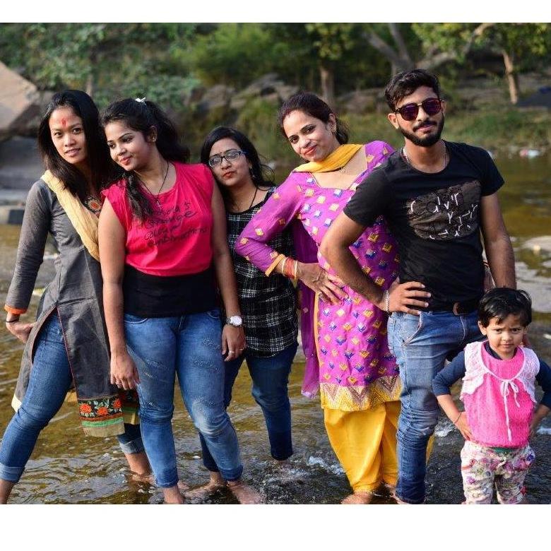 In India with Ashish's family