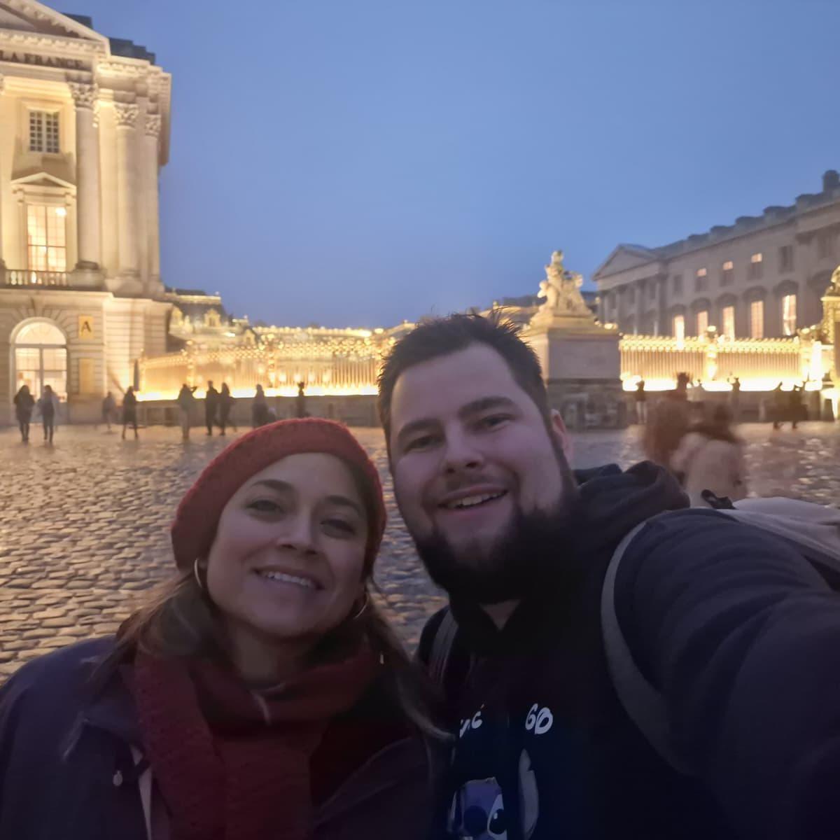 At the castle of versailles