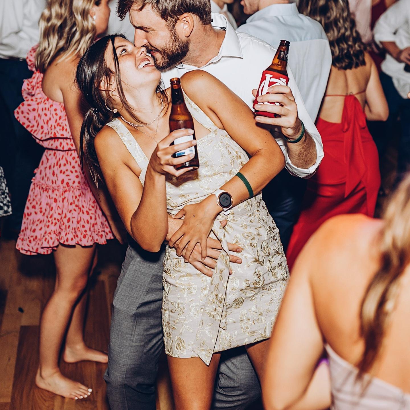 Our first wedding together