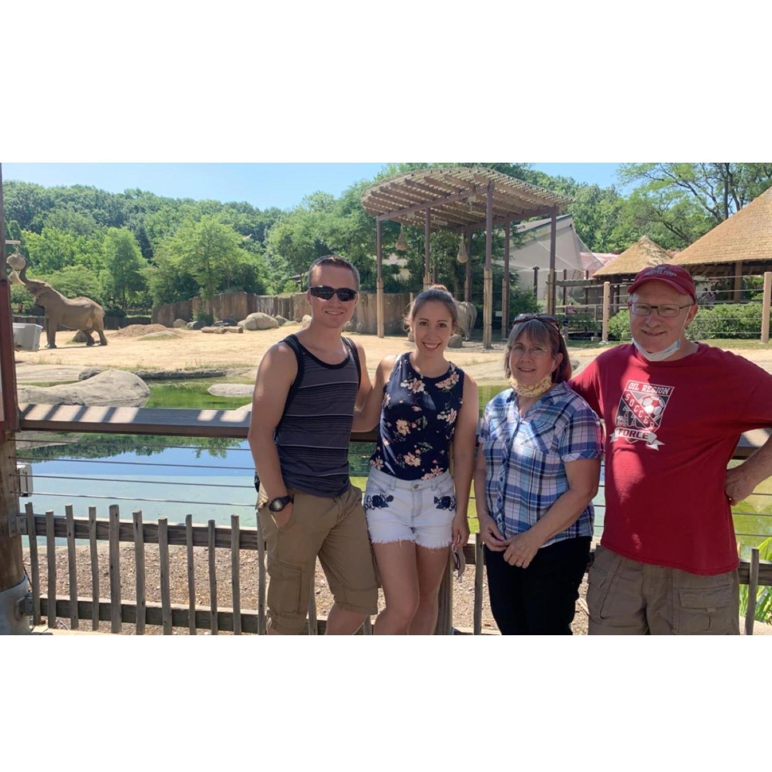 Family trip to the Cleveland Zoo
