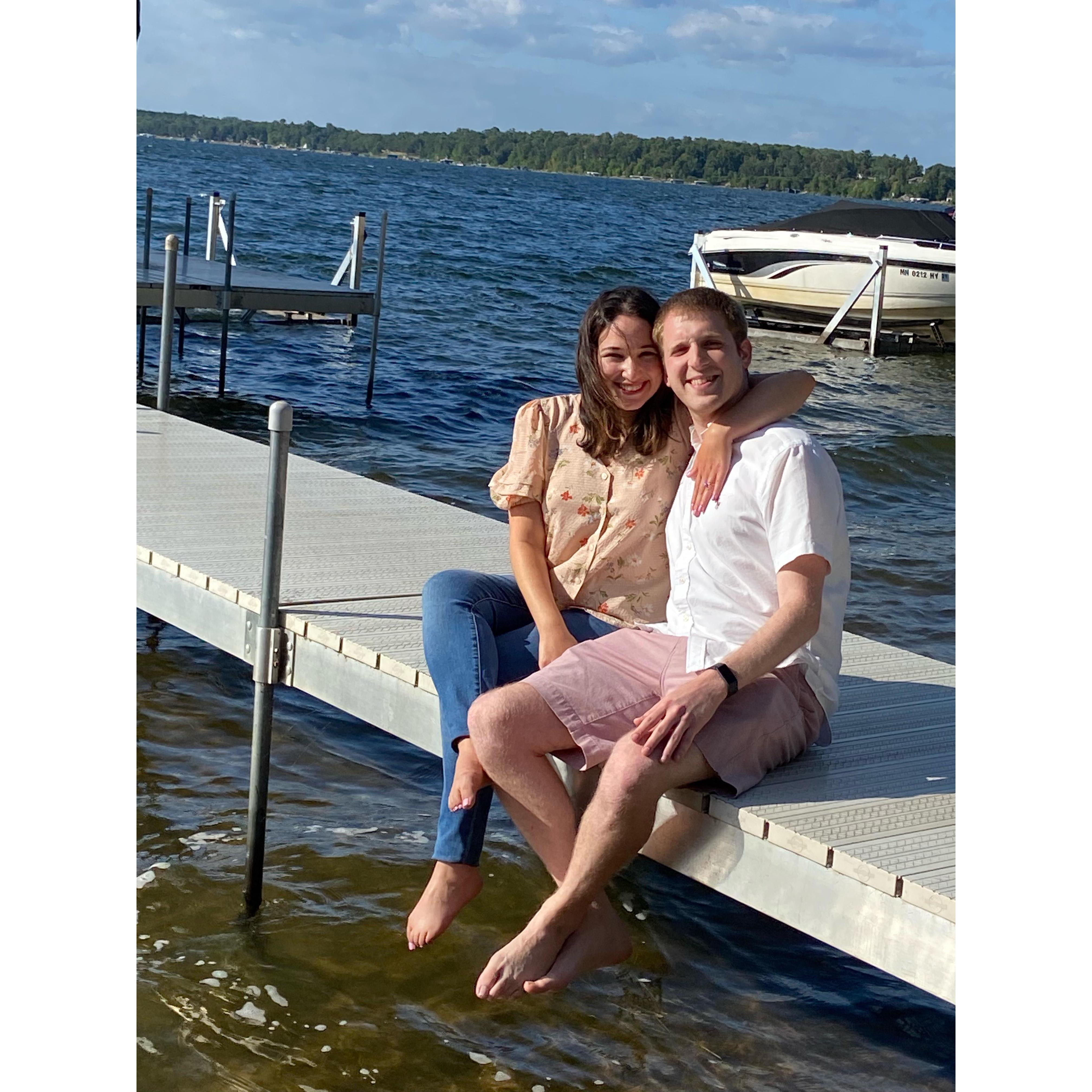 Enjoying our engagement!