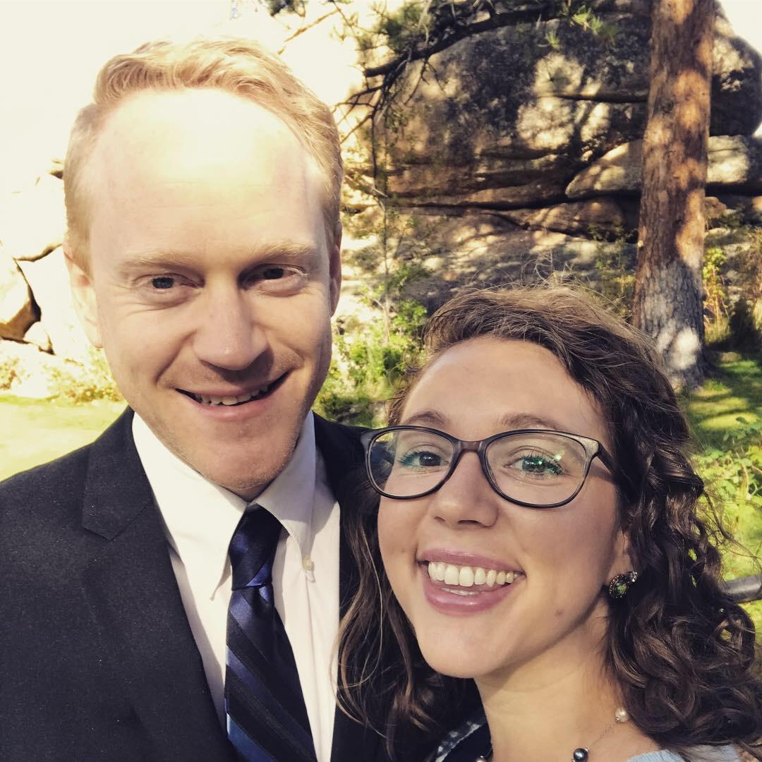 Preparing to celebrate our dear friends at their wedding in Estes Park, September 2018.